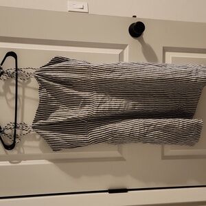 Never Worn-old navy tie strap dress with pockets